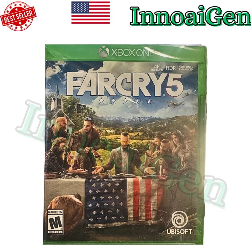 Far Cry 5 Xbox One Ubisoft 4K HDR Action Shooter Game Brand New Factory Sealed